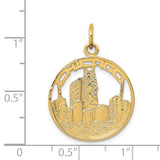 14k CHICAGO Skyline Charm A4990