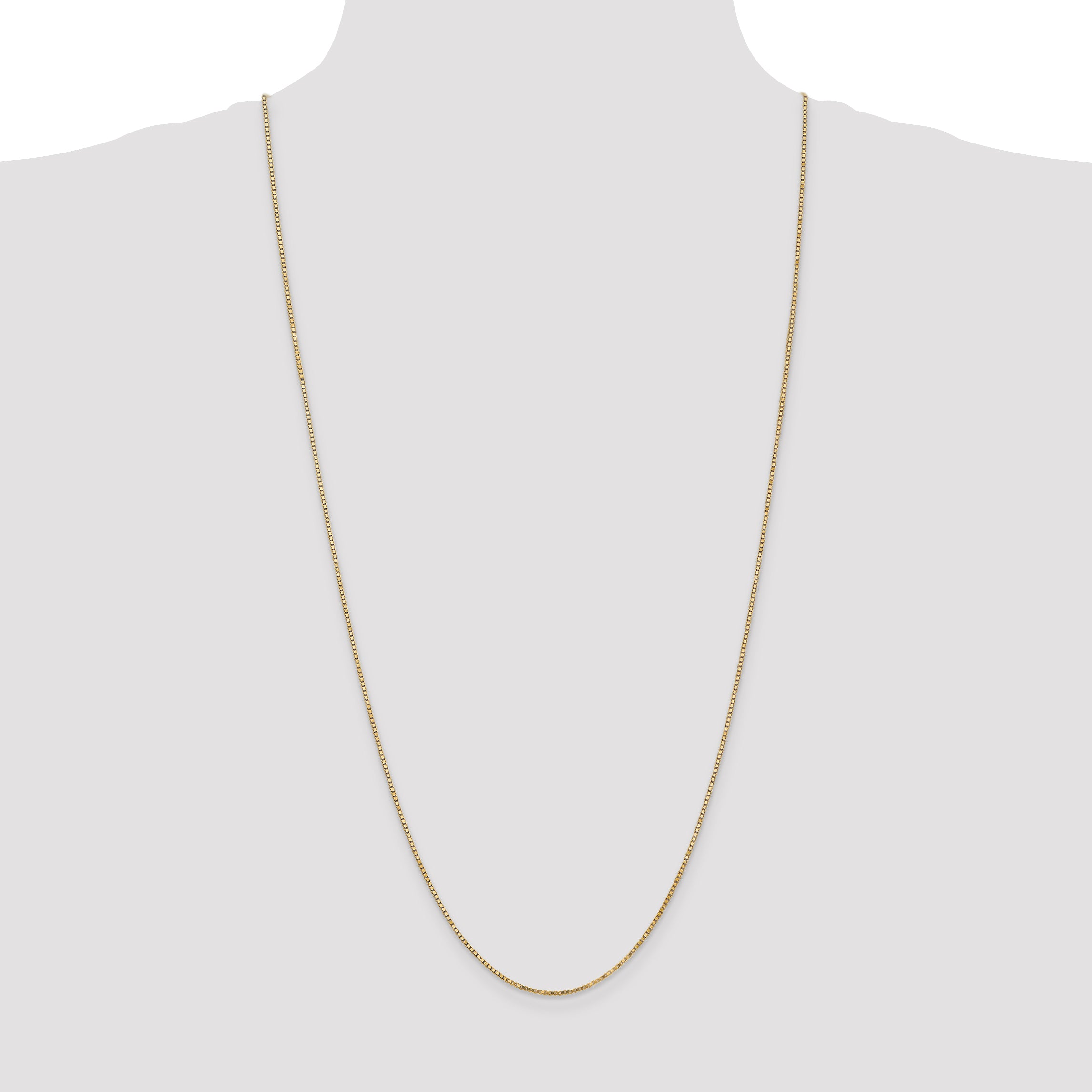 14K 26 inch 1.4mm Box with Lobster Clasp Chain BOX125