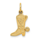 14k Cowboy Boot with Spur Charm C458