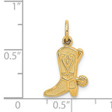 14k Cowboy Boot with Spur Charm C458