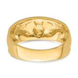 14k Ladies Polished Claddagh Band K3854