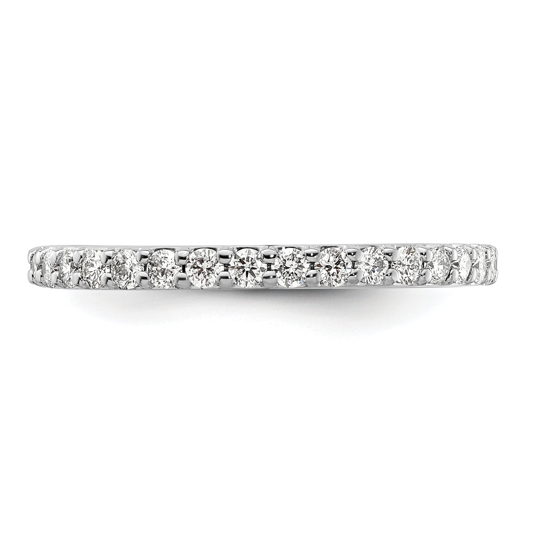 14k White Gold 2mm 1/3 carat Diamond Band RM4322