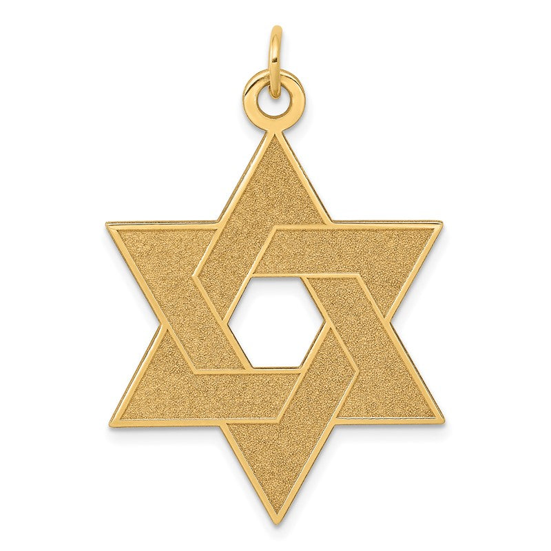 14K Laser Designed Star of David Pendant XR987