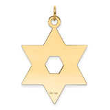 14K Laser Designed Star of David Pendant XR987