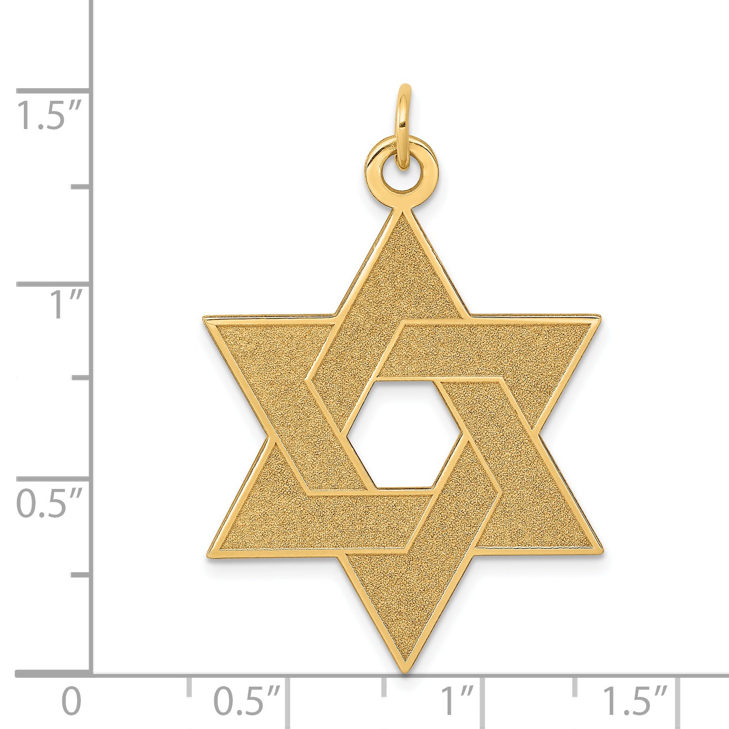 14K Laser Designed Star of David Pendant XR987