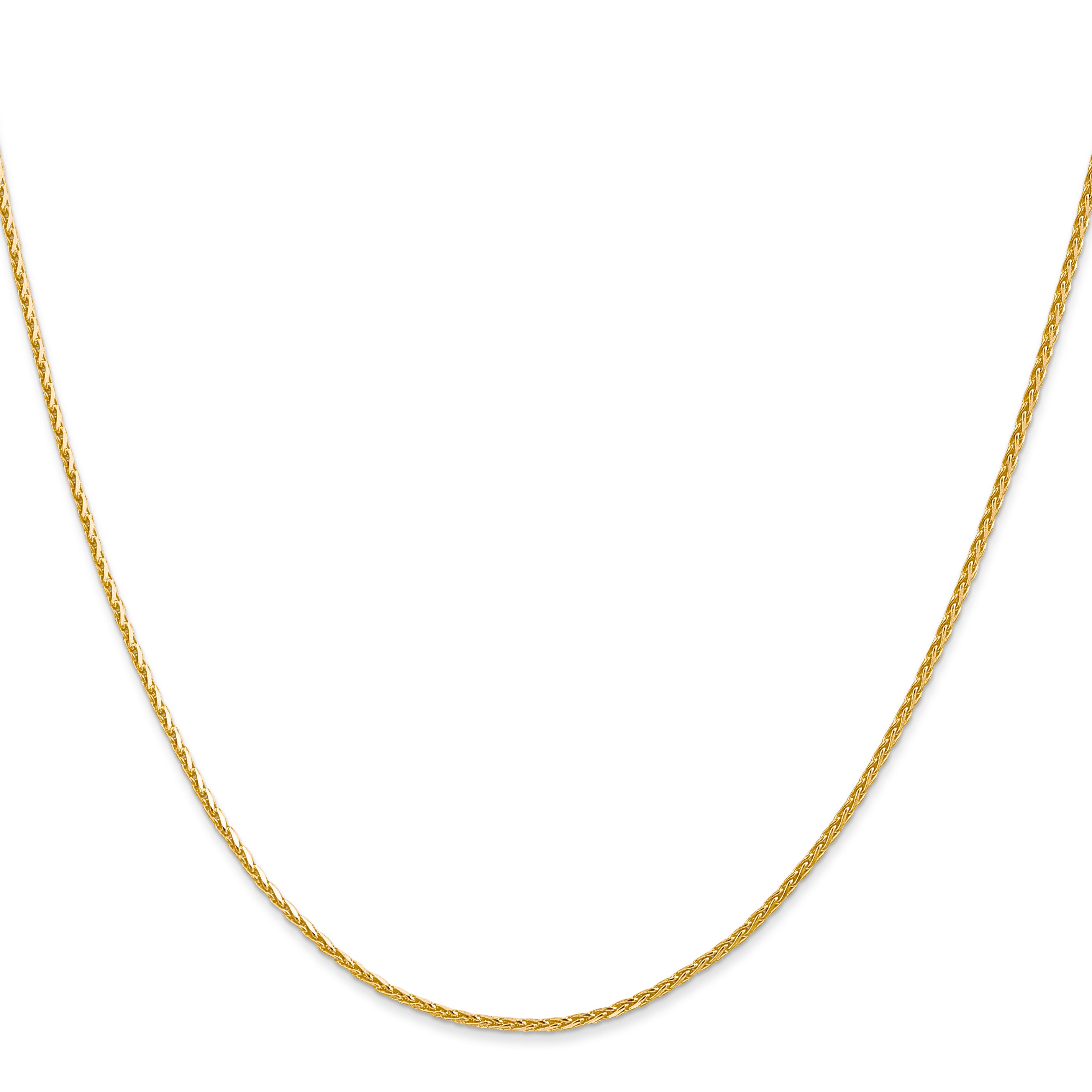 14K 10 inch 1.5mm Diamond-cut Parisian Wheat with Lobster Clasp Anklet PEN276