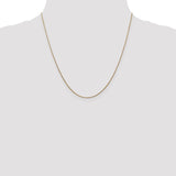 14K 10 inch .8mm Round Snake with Lobster Clasp Anklet SNA060