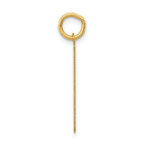 14k Medium Polished Number 61 Charm LM61