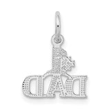14k White Gold #1 DAD Charm WCH66