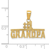 14k #1 GRANDPA Pendant K4731