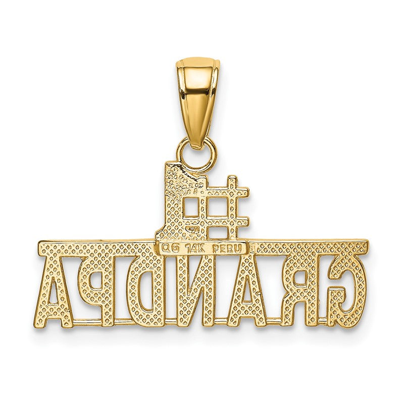 14k #1 GRANDPA Pendant K4731