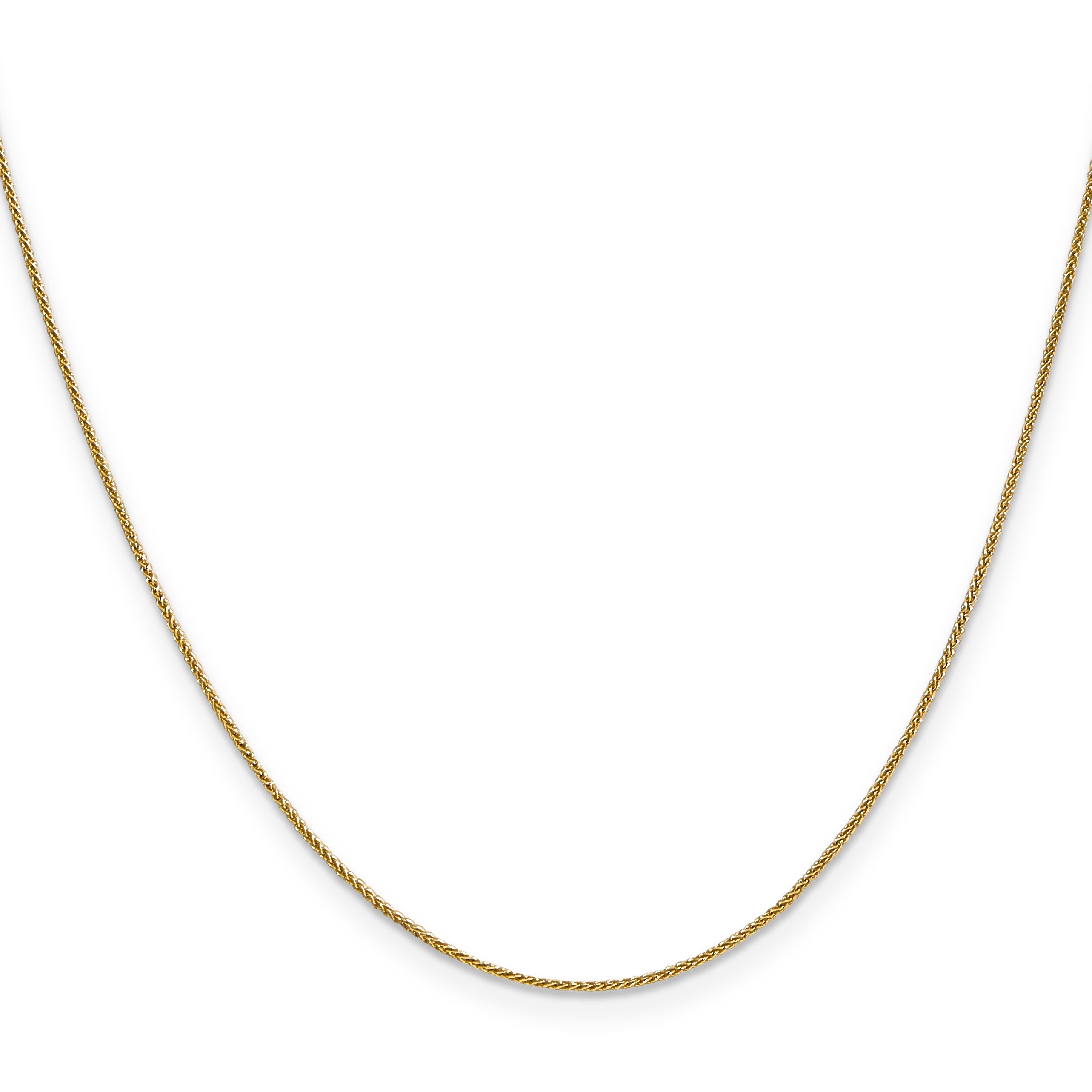 14K 10 inch .85mm Spiga with Lobster Clasp Anklet PEN161