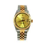 1985 Rolex Datejust 36 16013 Champagne Dial Full Set - Mint