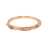 Lady's Rose 14K Diamond Wedding Band | 0.04 CTW