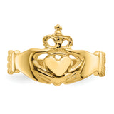 14k Polished Claddagh Ring K4777