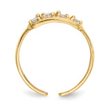 14k CZ Toe Ring K1531