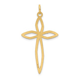 14K Laser Designed Passion Cross Pendant XR1039