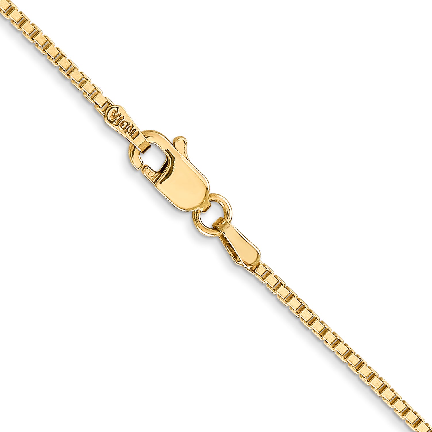 14K 26 inch 1.4mm Box with Lobster Clasp Chain BOX125