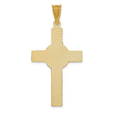 14K with Rose and White Rhodium Iona Crucifix Cross Pendant K5546