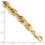 14K 18 inch 7mm Semi Solid Rope with Lobster Clasp Chain BC194