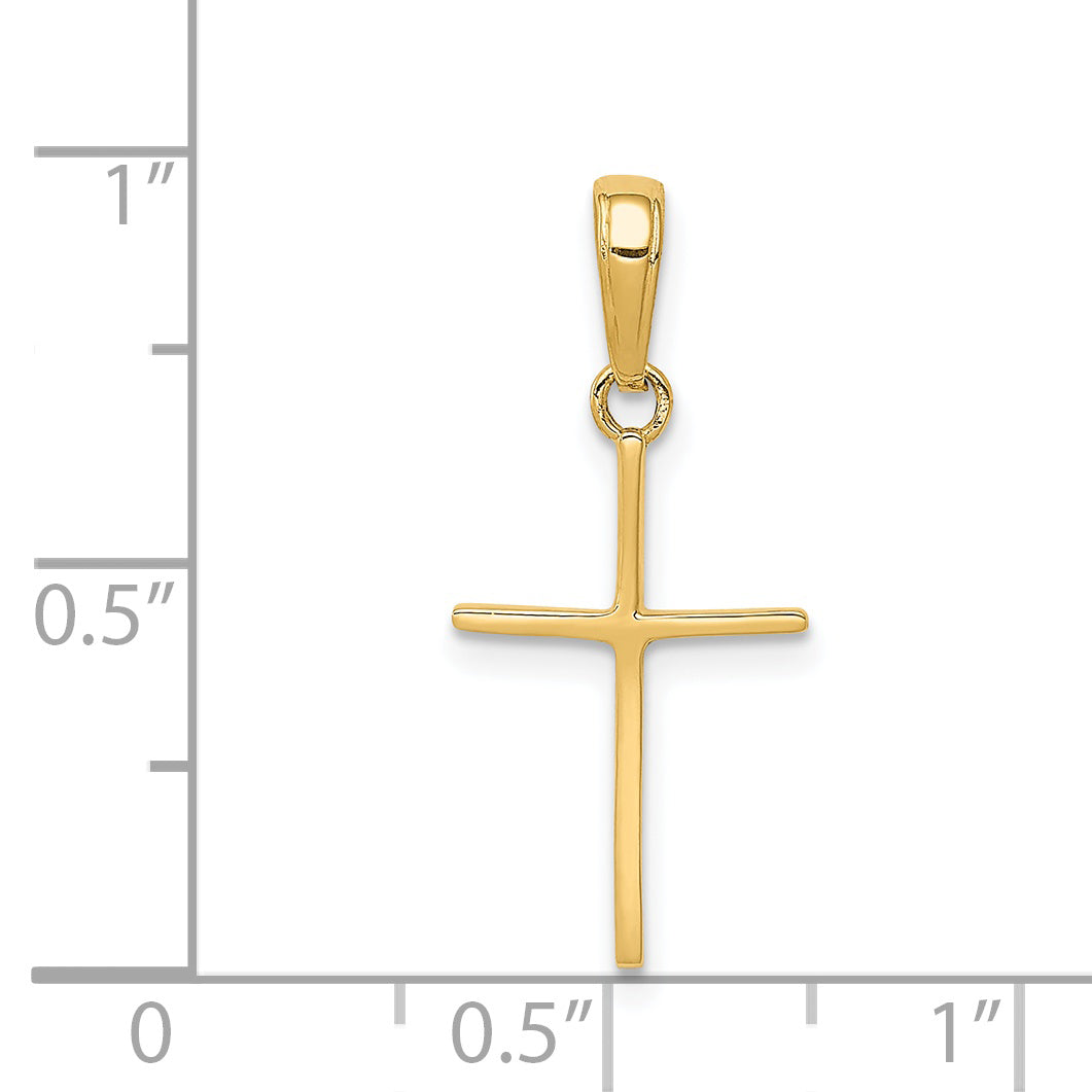 14k Polished Cross Pendant C3782