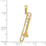14K Trombone Pendant D4262