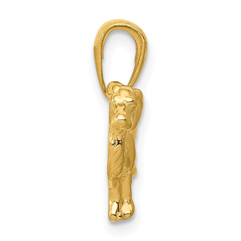 14k Springer Spaniel Dog Pendant C3512