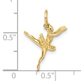 14K  3-D Ballerina Charm A9048