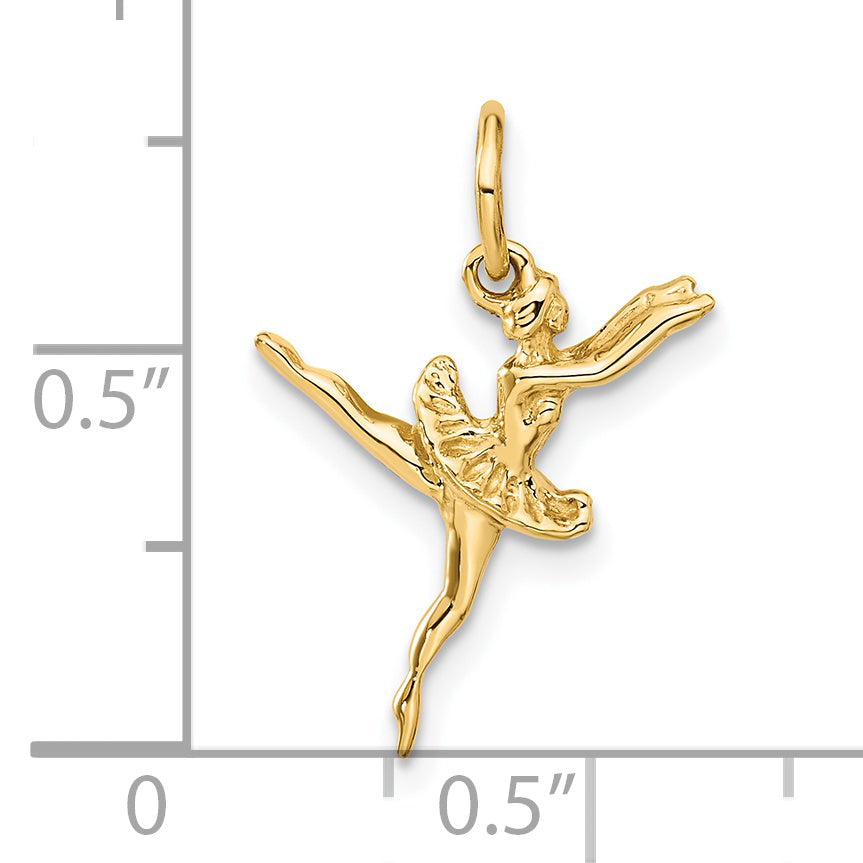 14K  3-D Ballerina Charm A9048