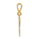 14k Diamond-cut Butterfly Charm C1849