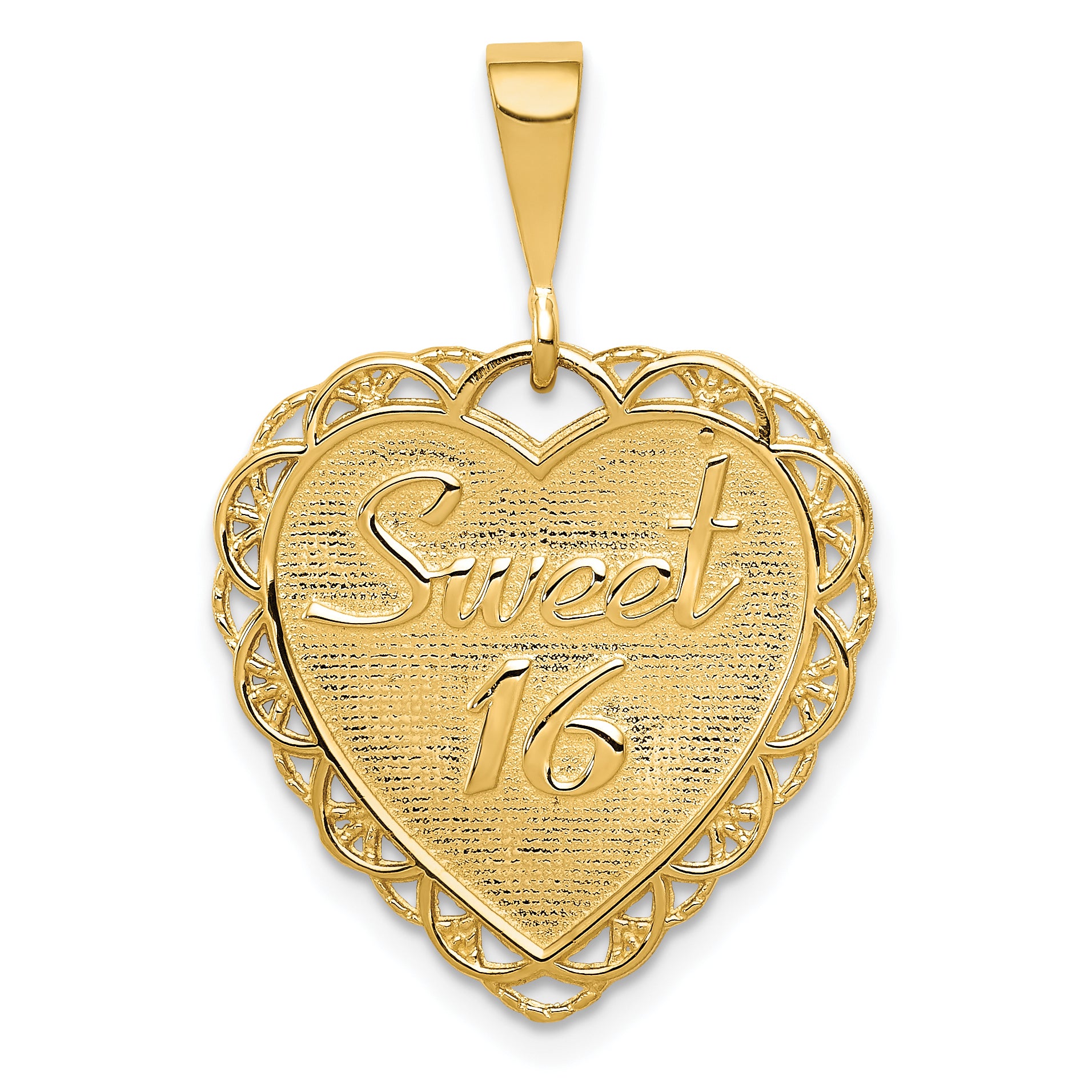 14k Reversible SWEET 16 / REACH FOR THE STARS Charm C1669