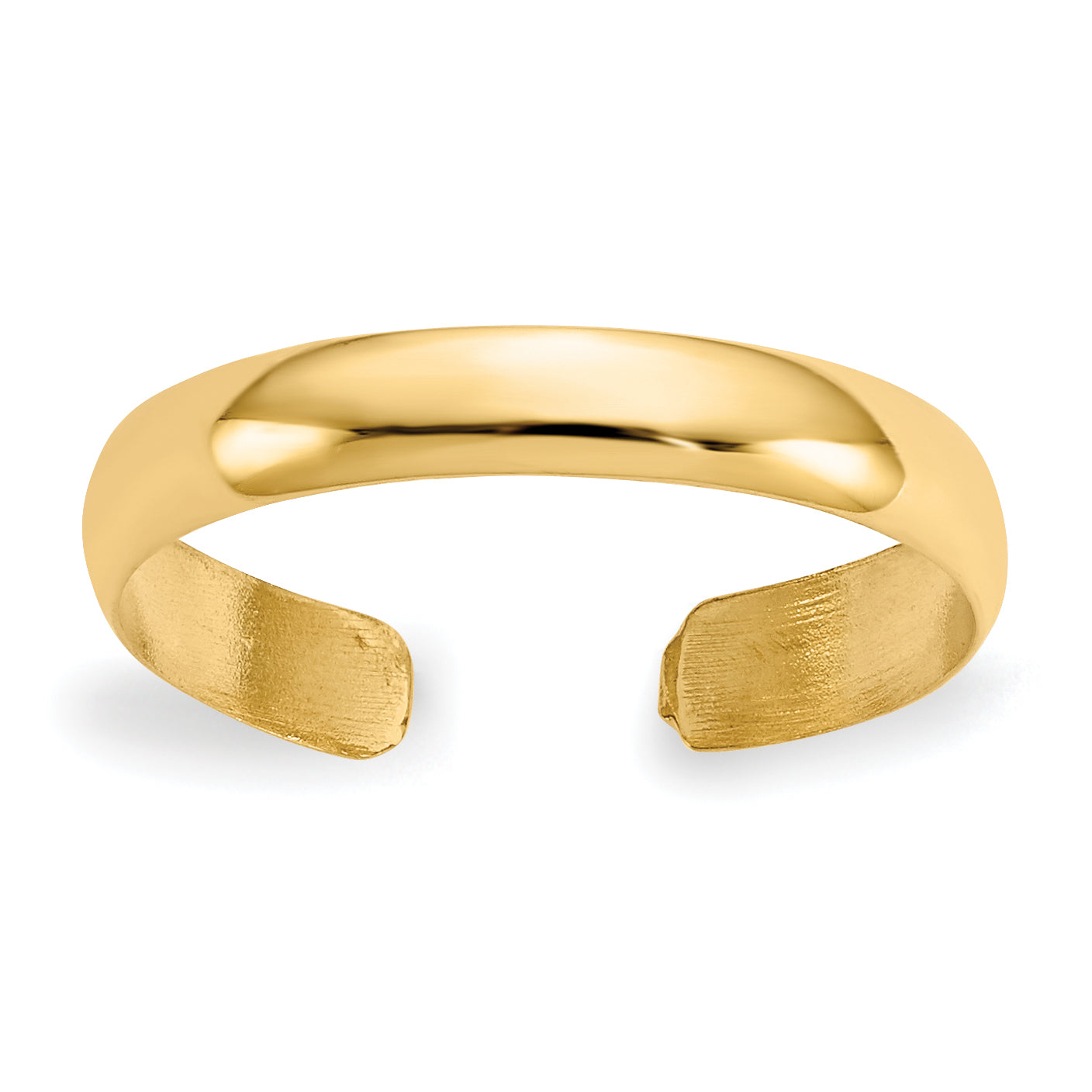 14k High Polished 2.5mm Band Toe Ring C2098