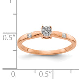 14k Rose Gold 1/15 carat Diamond Cluster Ring RM5641
