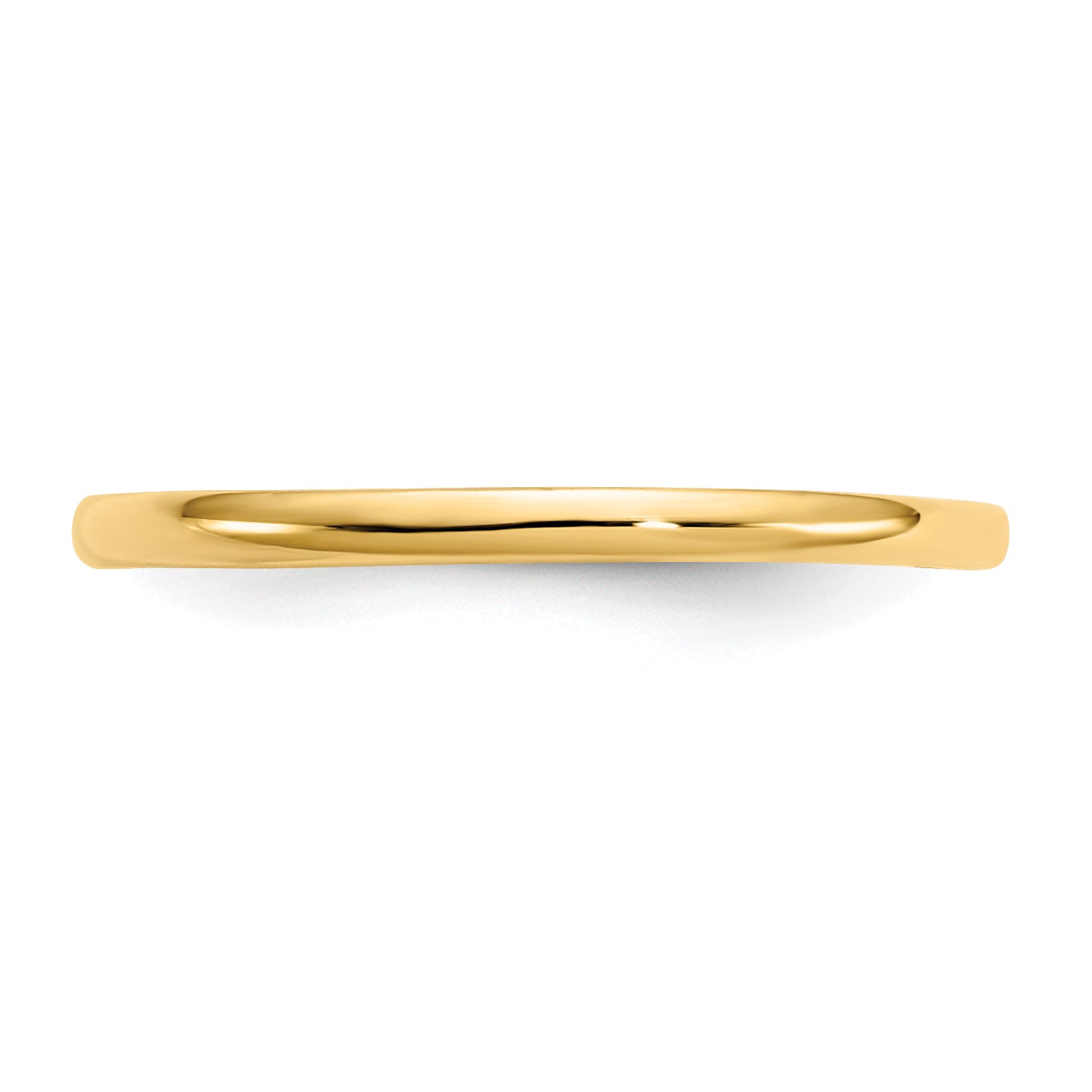 14k Madi K Polished 1mm Half Round Band Size 3 Baby / Childrens Ring GK287