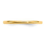 14k Madi K Polished 1mm Half Round Band Size 3 Baby / Childrens Ring GK287