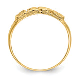 14K Quinceanera 15 with Hearts Ring R179