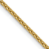 14K 10 inch 1.5mm Diamond-cut Parisian Wheat with Lobster Clasp Anklet PEN276