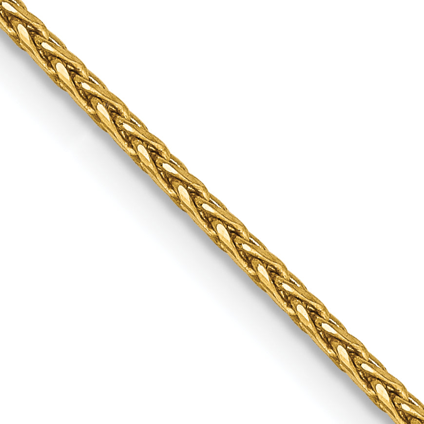 14K 10 inch 1.5mm Diamond-cut Parisian Wheat with Lobster Clasp Anklet PEN276