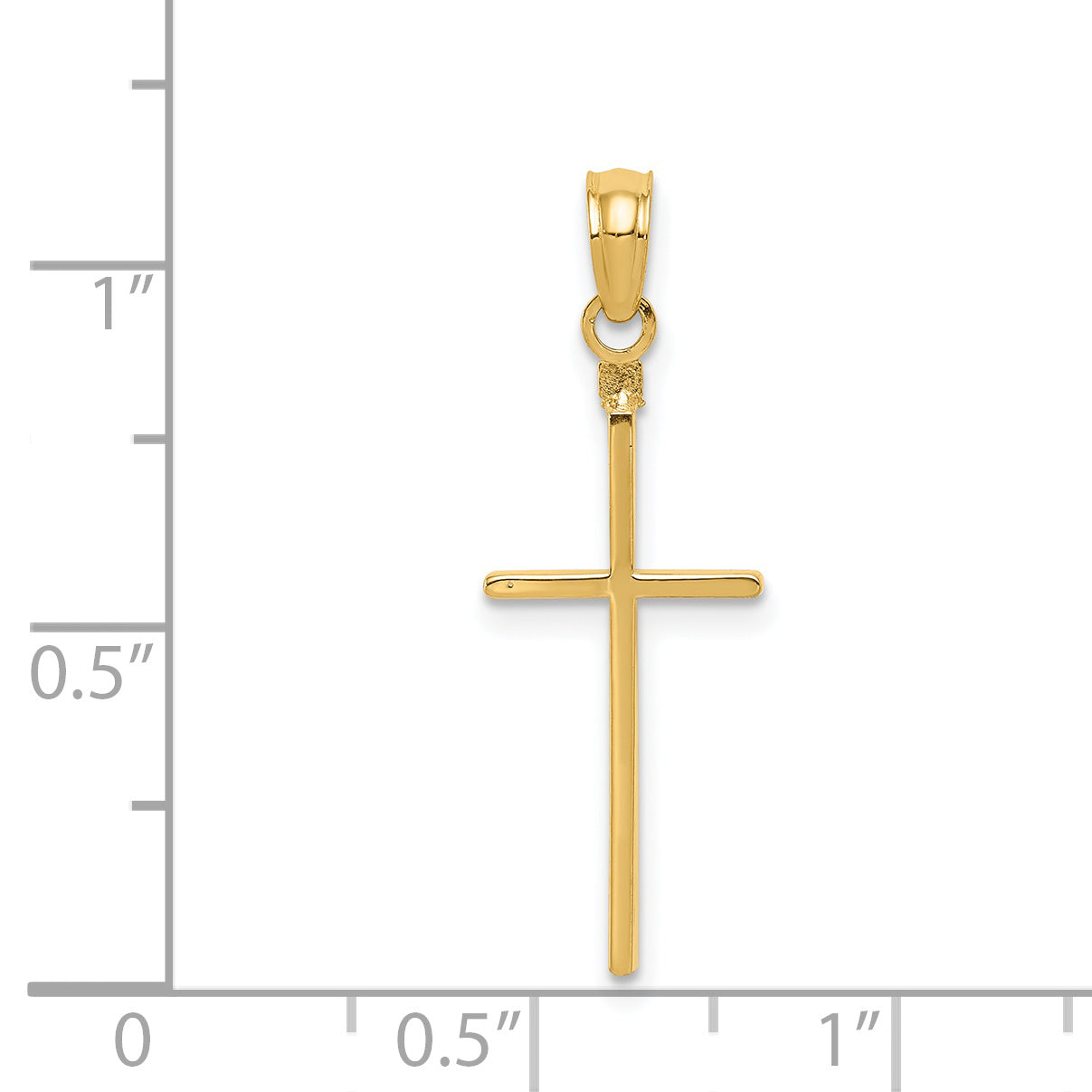 14k Polished Cross Pendant C3783