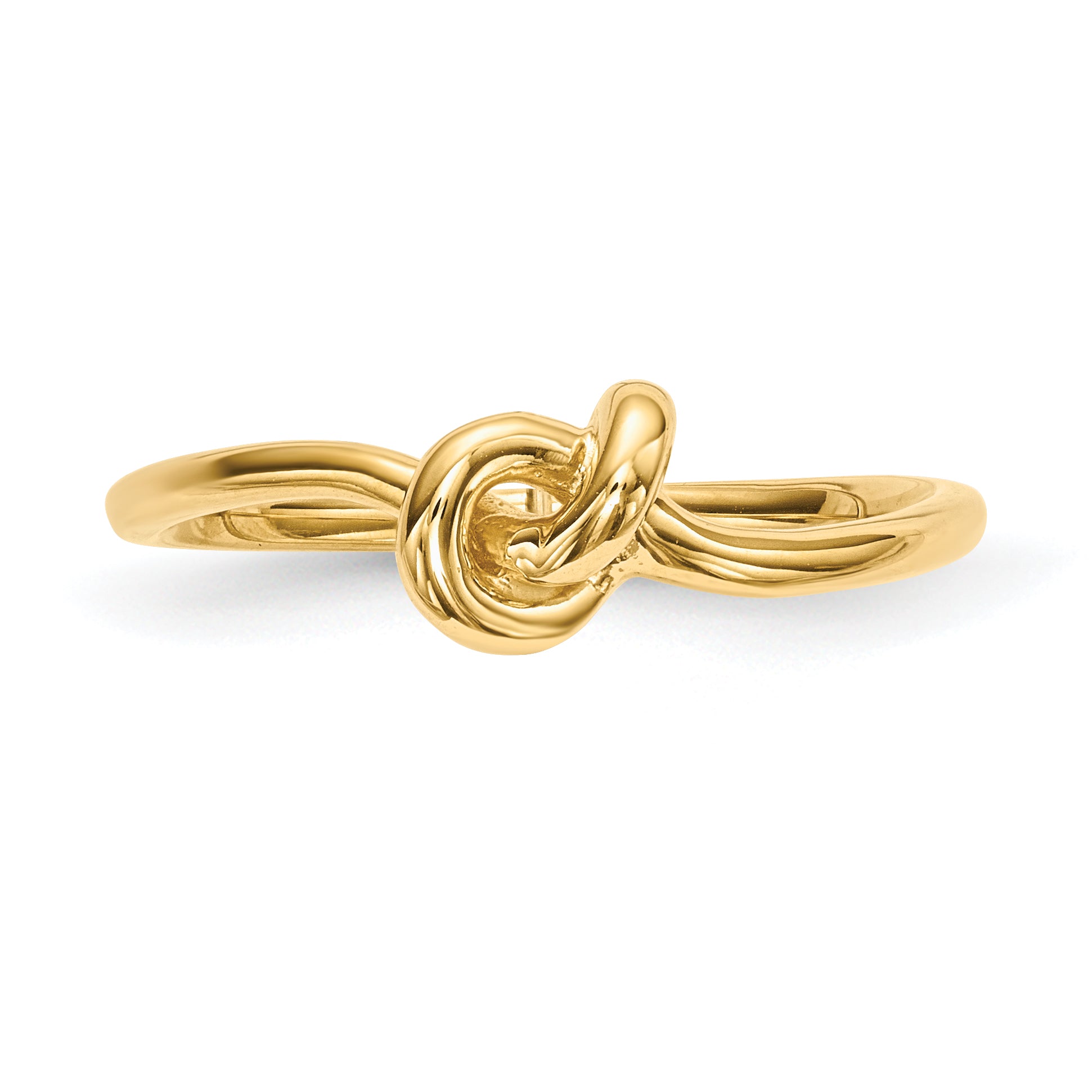 14k Polished Knot Ring R618