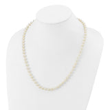 14k 6-7mm White Near-Round Freshwater Cultured Pearl 16 inch Necklace WPN060