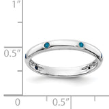 14k Rose Gold 3mm 6-stone 1/10 carat Diamond Band RM5621
