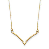 14k Polished 18 inch V-Necklace XP5059