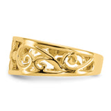 14k Floral Toe Ring C2062