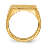 14k 16.5x17.5mm Open Back Mens Signet Ring RS367