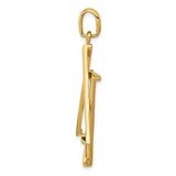14K Large Cut-out Star of David Pendant K541
