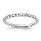 14k White Gold 2mm 1/3 carat Diamond Band RM4322