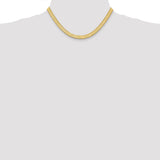 14K 16 inch 6.5mm Silky Herringbone with Lobster Clasp Chain SLK065