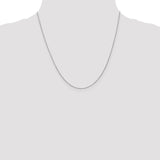 14K White Gold 14 inch .9mm Cable with Lobster Clasp Chain PEN75L