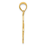 14k Filigree Fleur de Lis Pendant K4770
